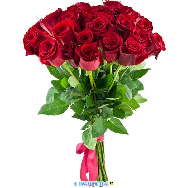 Прикольный букет красных роз на телефон
